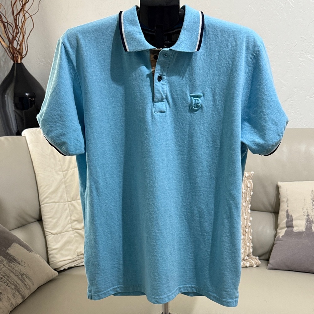 Burberry Light Blue Polo Shirt